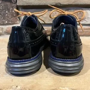 Cole Haan Grand.OS Dark Navy Patent Leather Longwing Oxford Hybrid Shoes Cole Haan | Shoes | Cole Haan Grandos Dark Navy Patent  main image 2